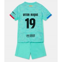 Barcelona Vitor Roque #19 3rd trikot Kinder 2023-24 Kurzarm (+ Kurze Hosen)